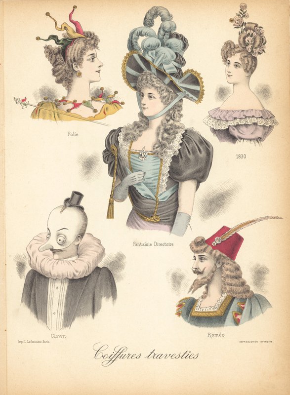 Estilos de cabelo extraordinários de French School