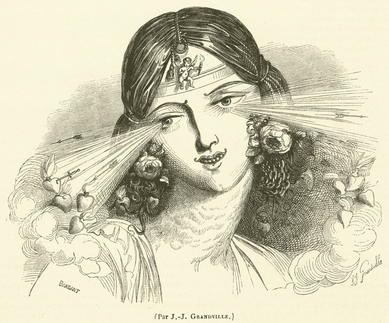 Olhos de amor (gravura) de French School