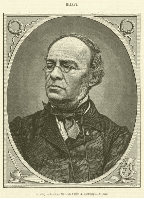 F Halevy (gravura) de French School