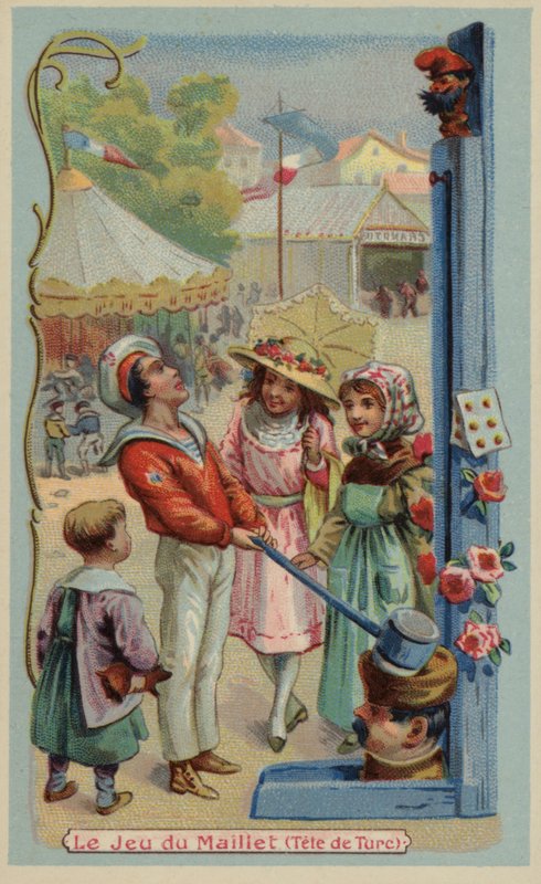 Testador de resistência do terreno da feira (cromolitho) de French School