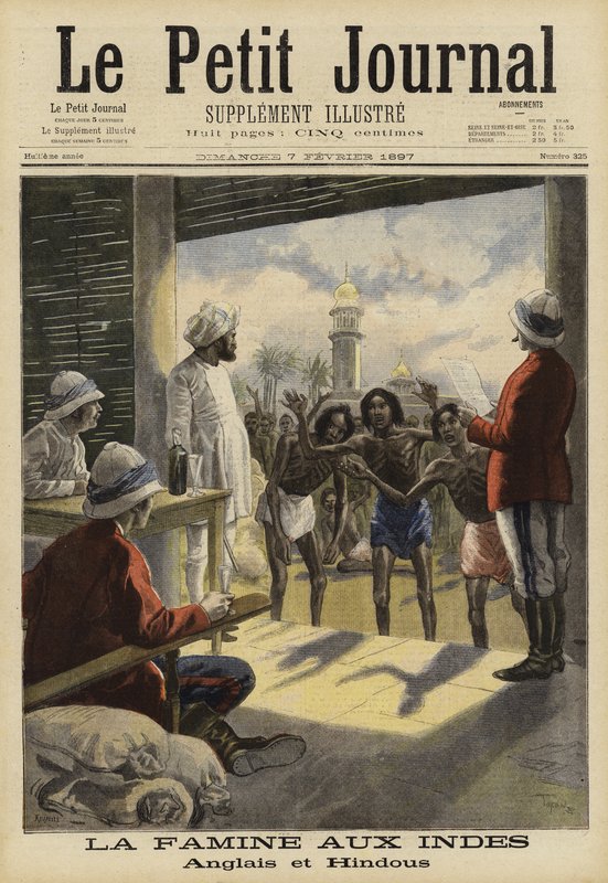 Fome na Índia, 1897 de French School