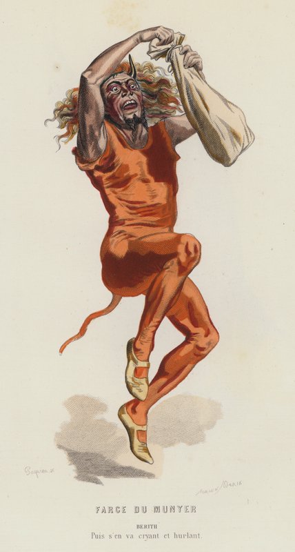 Farce Du Munyer (gravação a cores) de French School