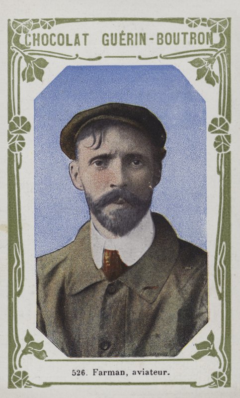 Farman, aviador (foto colorida) de French School