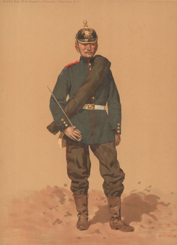 Field Art Regt Príncipe August von Preussen, Ostpreuss, No 1 de French School