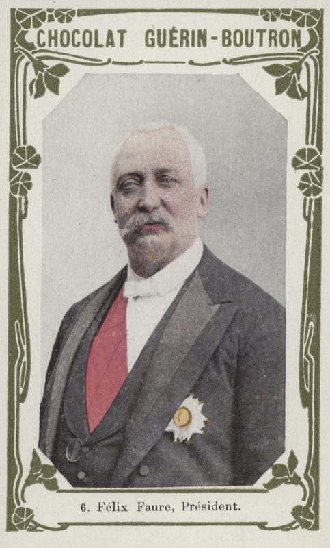 Felix Faure, presidente (foto colorida) de French School