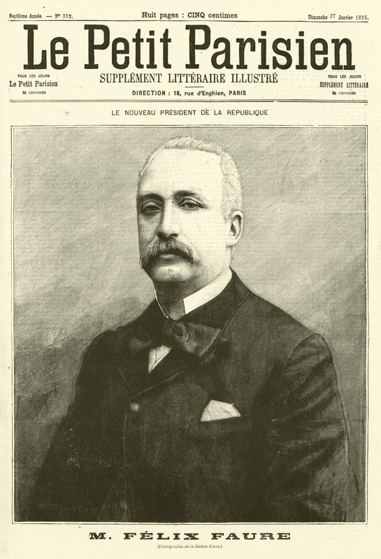 Felix Faure, novo presidente da França (gravura) de French School
