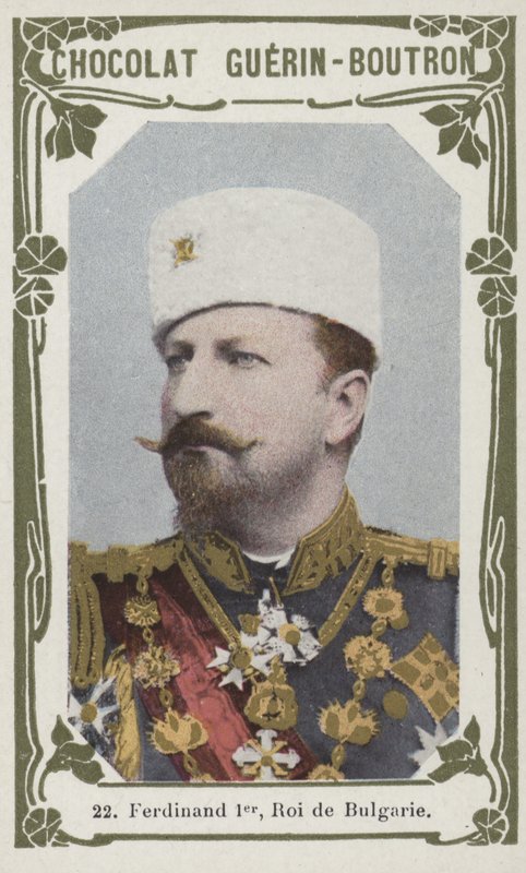 Ferdinand Premier, rei da Bulgária (foto colorida) de French School