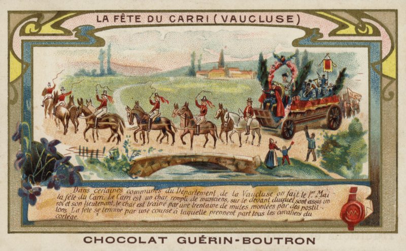 Festival of the Carri, Vaucluse, França (chromolitho) de French School