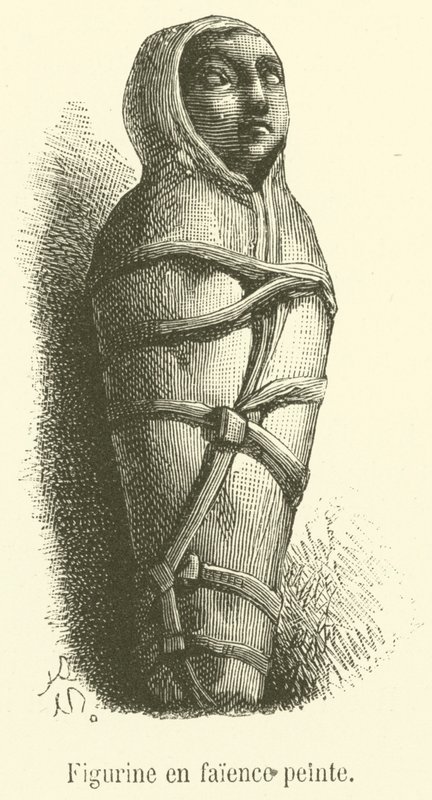 Figurino em faiança pintada (gravura) de French School
