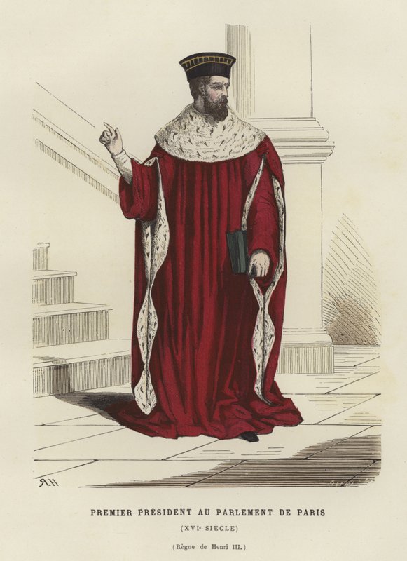 Primeiro Presidente do Parlamento de Paris, Século XVI de French School