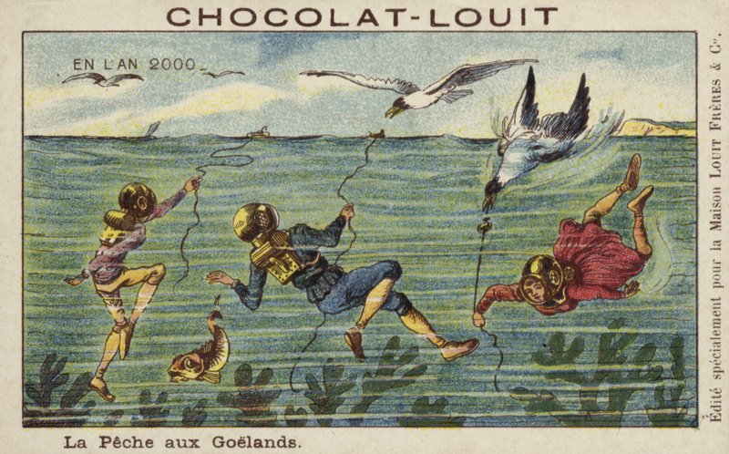 Pesca de gaivotas no ano 2000 de French School