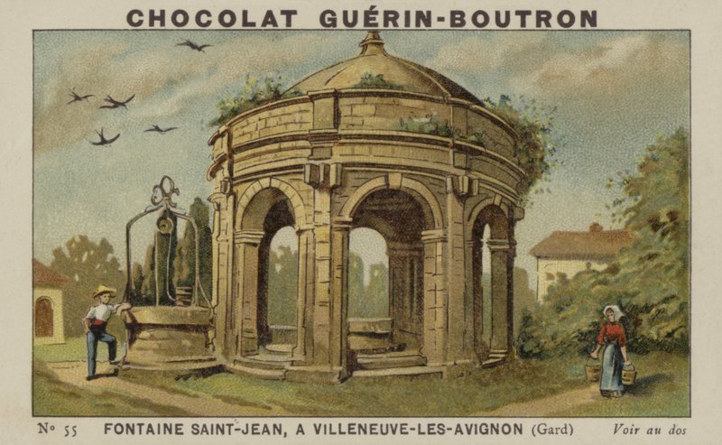 Fontaine Saint-Jean, em Villeneuve-les-Avignon, Gard de French School
