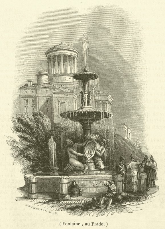 Fonte, no Prado (gravura) de French School