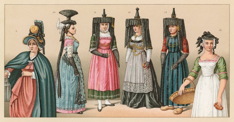 França XIX Cent Costume de French School