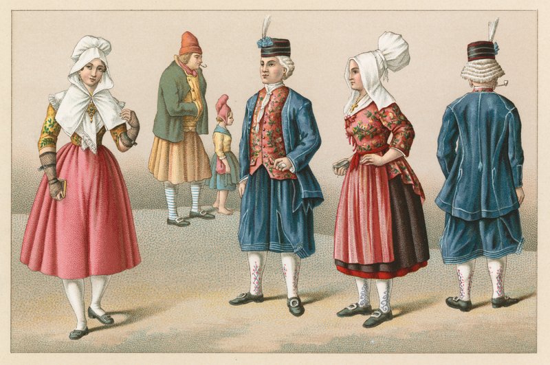 França XIX Cent Costume de French School
