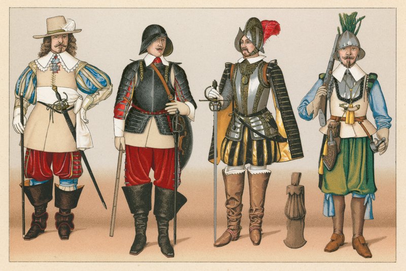 França XVI-XVIIth Cent Costume de French School