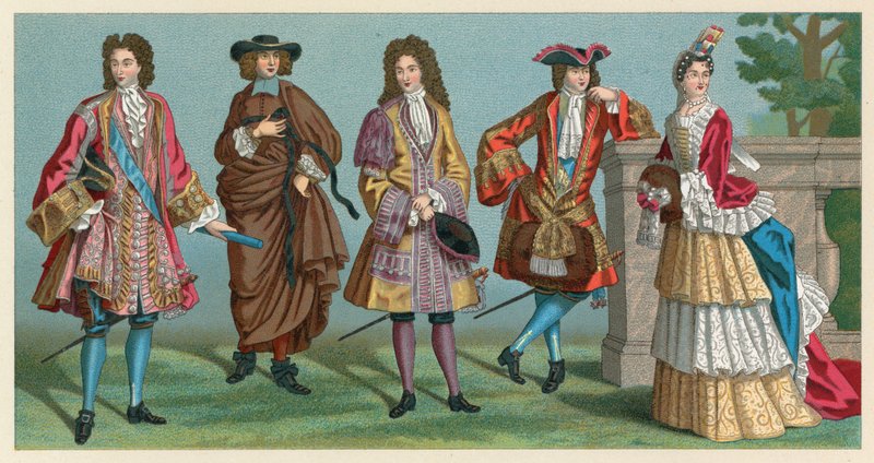 França XVII-XVIIIth Cent Costume de French School