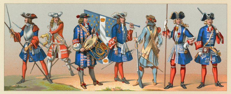 França XVII-XVIIIth Cent Costume de French School