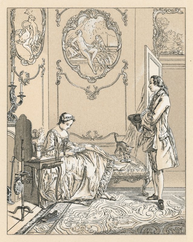 Traje do centavo XVIII França de French School