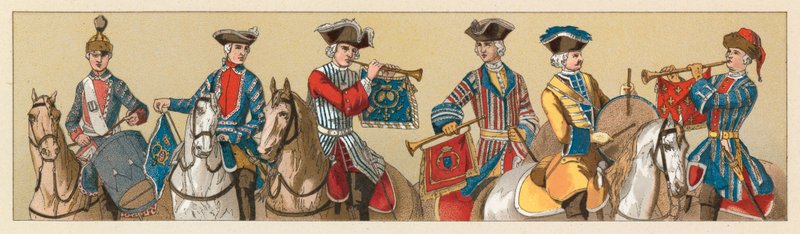 Traje do centavo XVIII França de French School