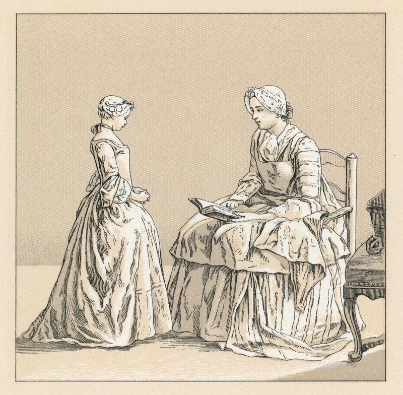 Traje do centavo XVIII França de French School