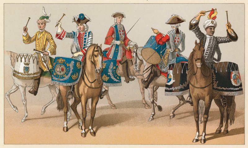 Traje do centavo XVIII França de French School