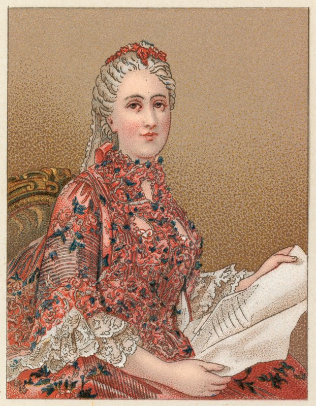 Traje do centavo XVIII França de French School