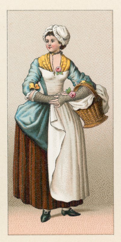 Traje do centavo XVIII França de French School