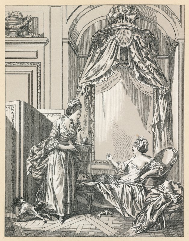 Traje do centavo XVIII França de French School