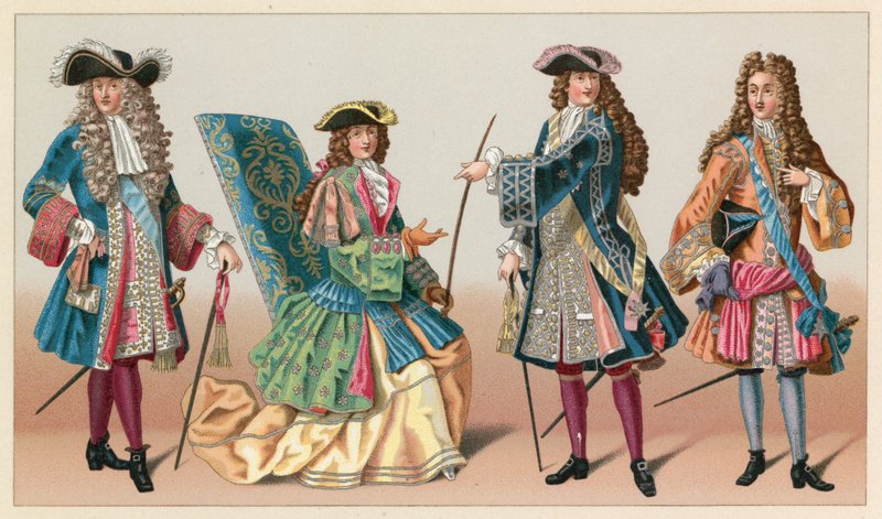 França XVIIth Cent Costume de French School
