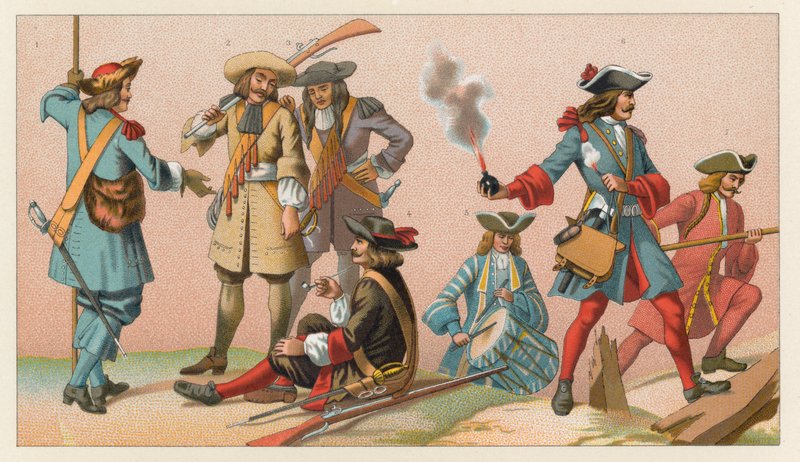 França XVIIth Cent Costume de French School