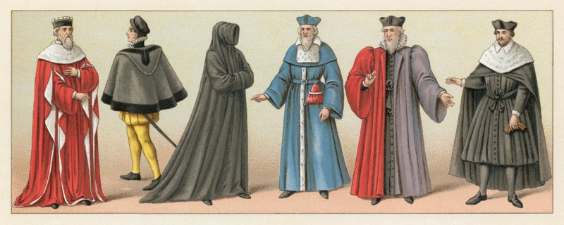 France XVIth Cent Costume de French School