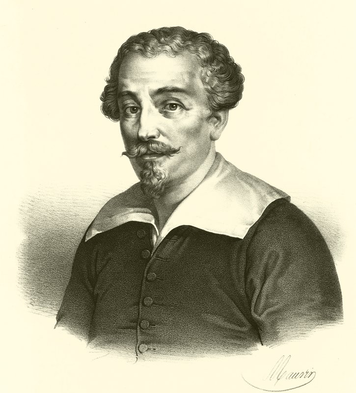 Francesco Albani ou Albano, retrato (gravura) de French School