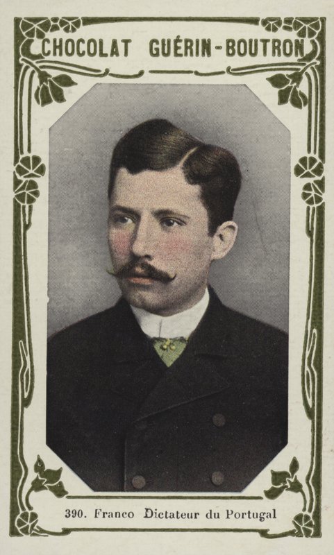 Franco, Ditador de Portugal (foto colorida) de French School