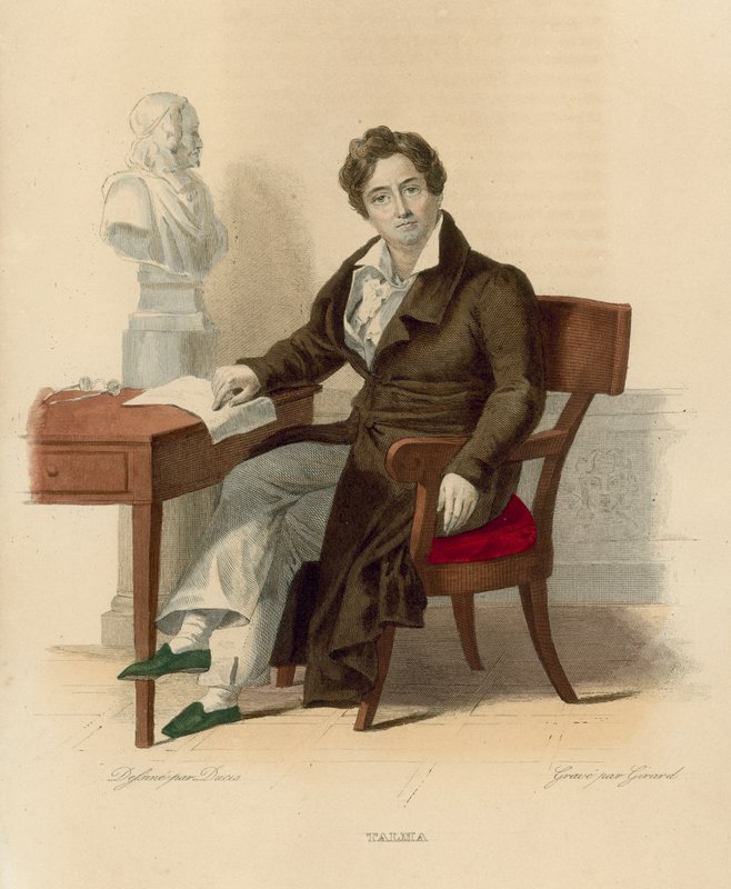 François-Joseph Talma (gravura colorida) de French School