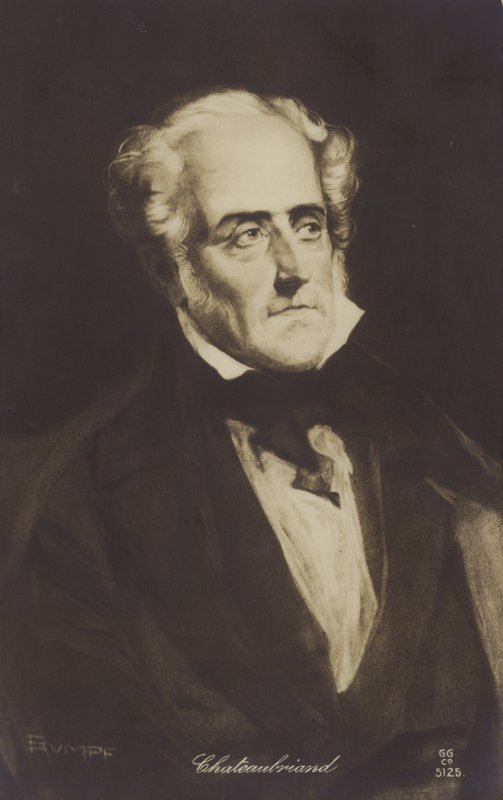François-René de Chateaubriand (1768-1848), escritor, político e historiador francês de French School