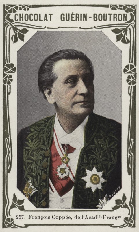 François Coppee, da Academia-Francaise (foto colorida) de French School