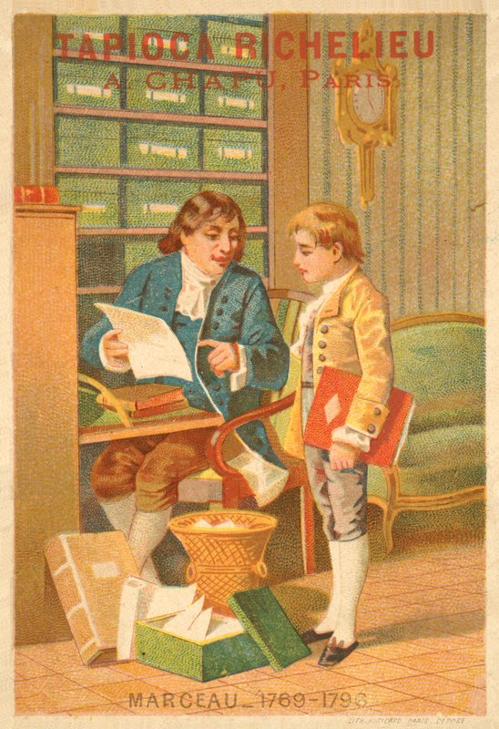 Francois Severin Marceau-Desgraviers, general francês (chromolitho) de French School