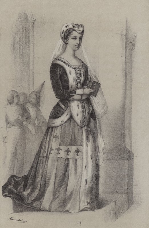Françoise De Bretagne, Duquesa da Bretanha (gravura) de French School