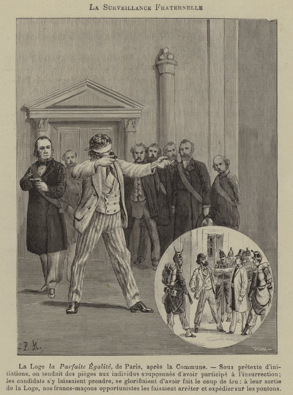 Vigilância fraterna (gravura) de French School