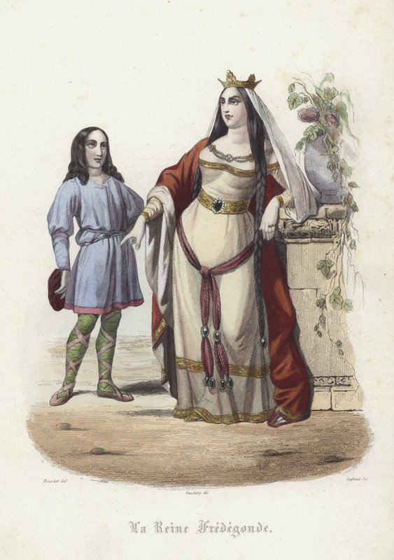 Fredegund, Rainha Consorte de Chilperico I, Rei Franco da Néustria de French School