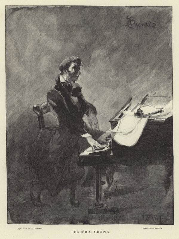 Frederic Chopin, pianista e compositor polonês de French School