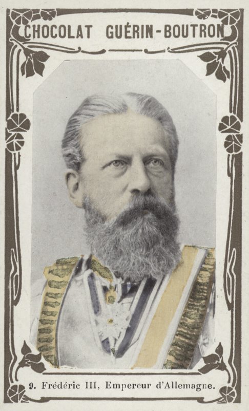Frederic III, imperador da Alemanha (foto colorida) de French School