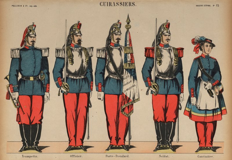 Courassiers do exército francês de French School