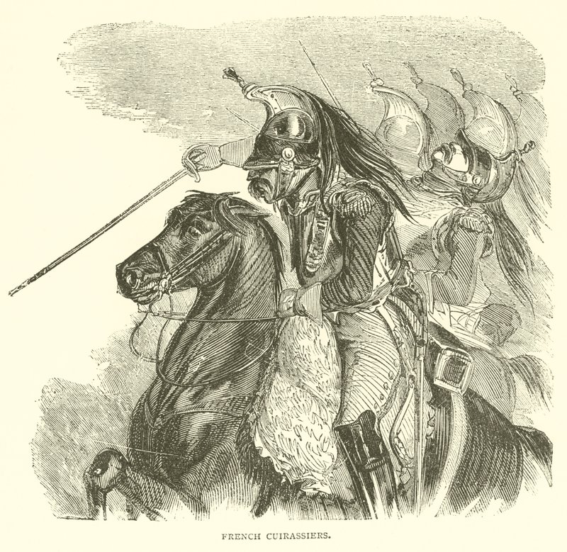 Cuirassiers franceses (gravura) de French School