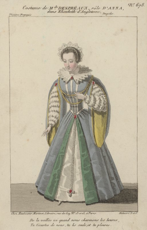 A atriz francesa Louise Allan-Despreaux no papel de Anna em Elisabeth d