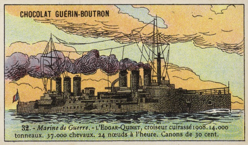 Cruzador blindado francês Edgar Quinet de French School