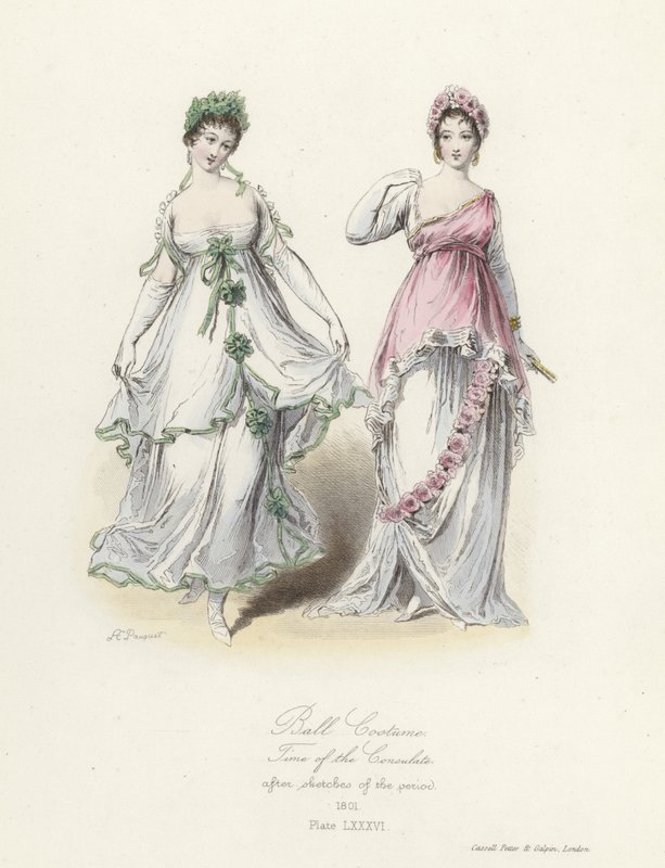 Traje de bola francesa, hora do consulado de French School
