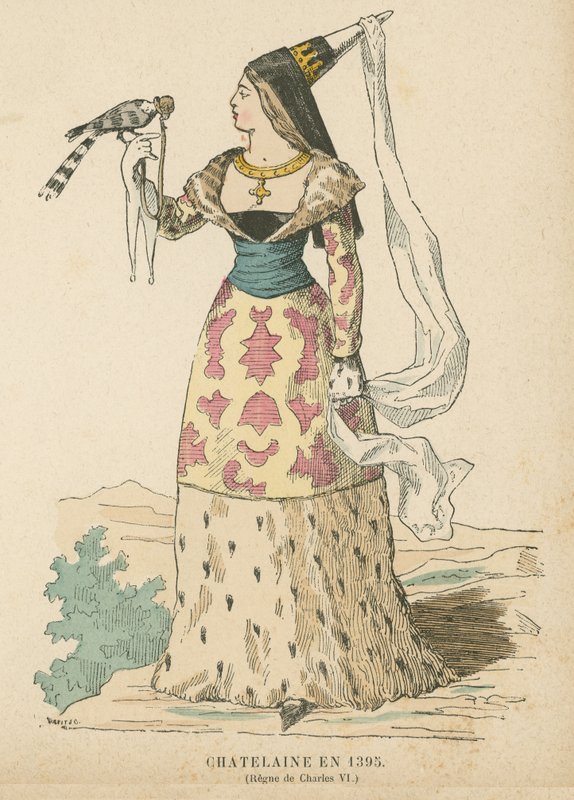 Chatelaine francês do reinado de Carlos VI, 1395 de French School