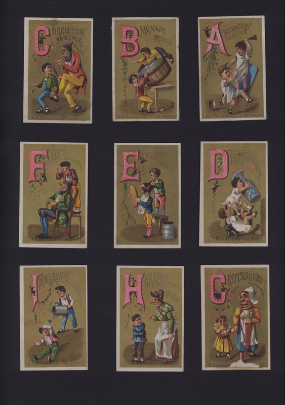 Alfabeto Cômico Francês (cor litho) de French School